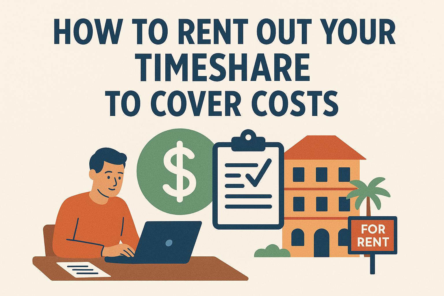How to rent out your timeshare to cover costs.
