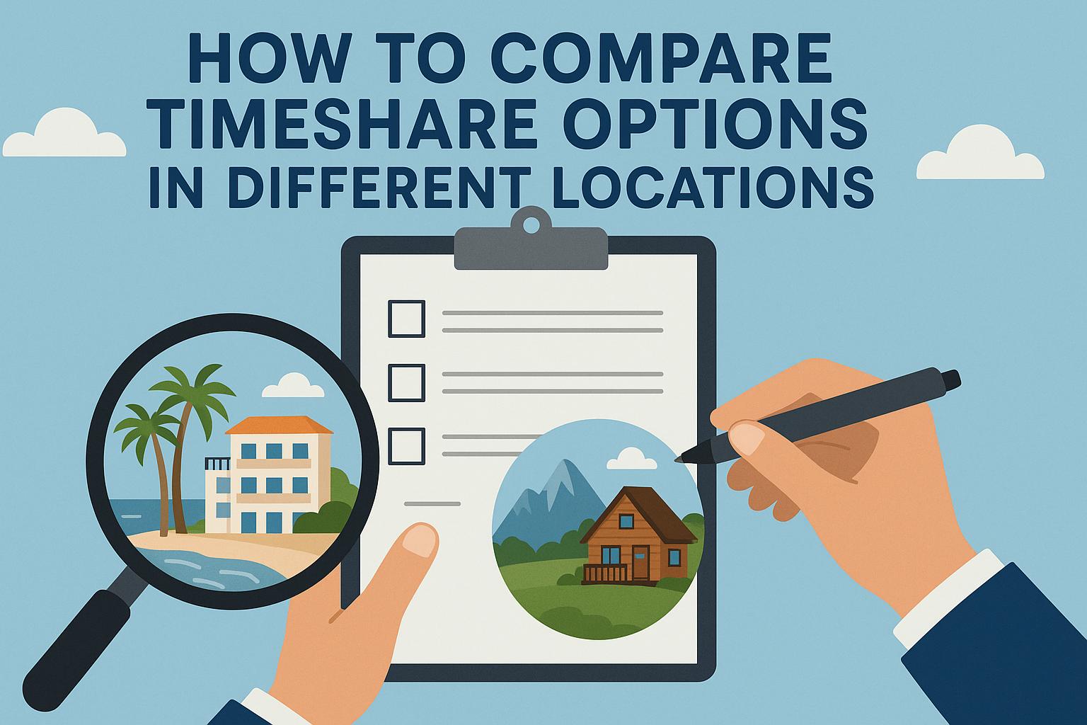 How to compare timeshare options in different locations.