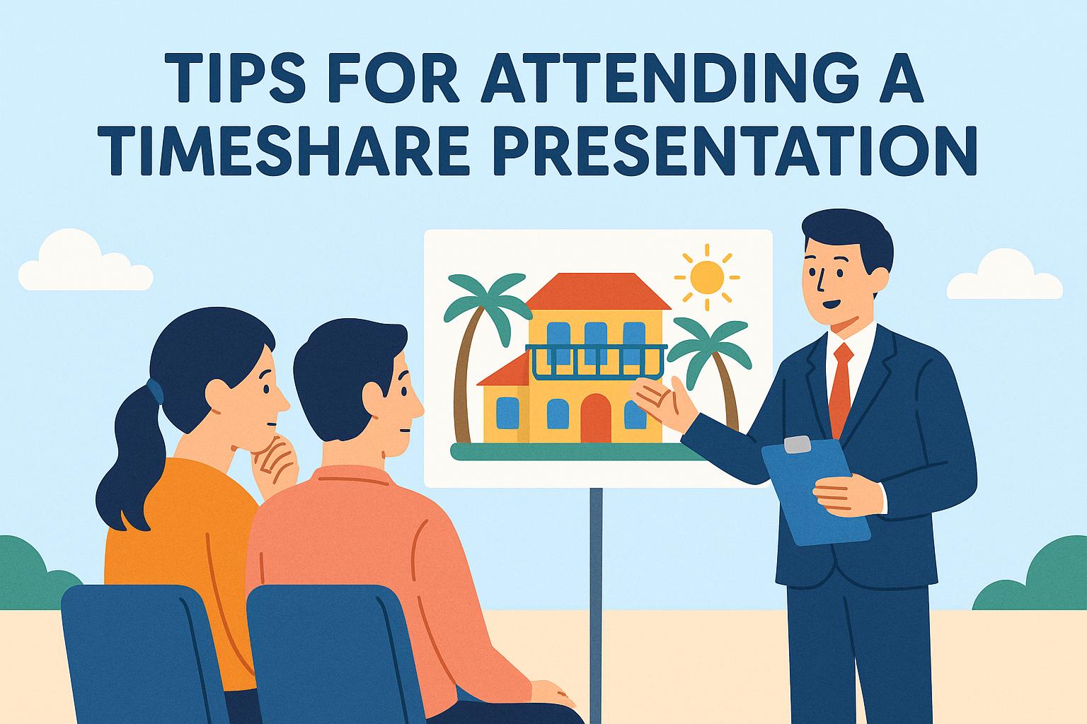 Tips for attending a timeshare presentation.
