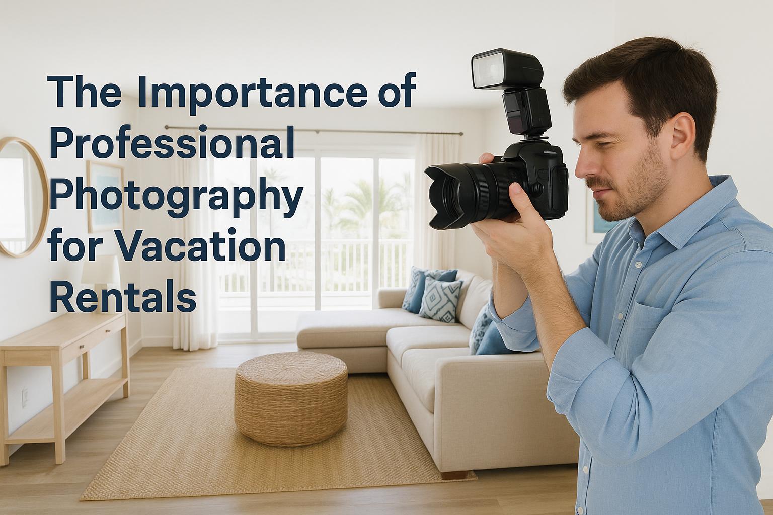 The importance of professional photography for vacation rentals.