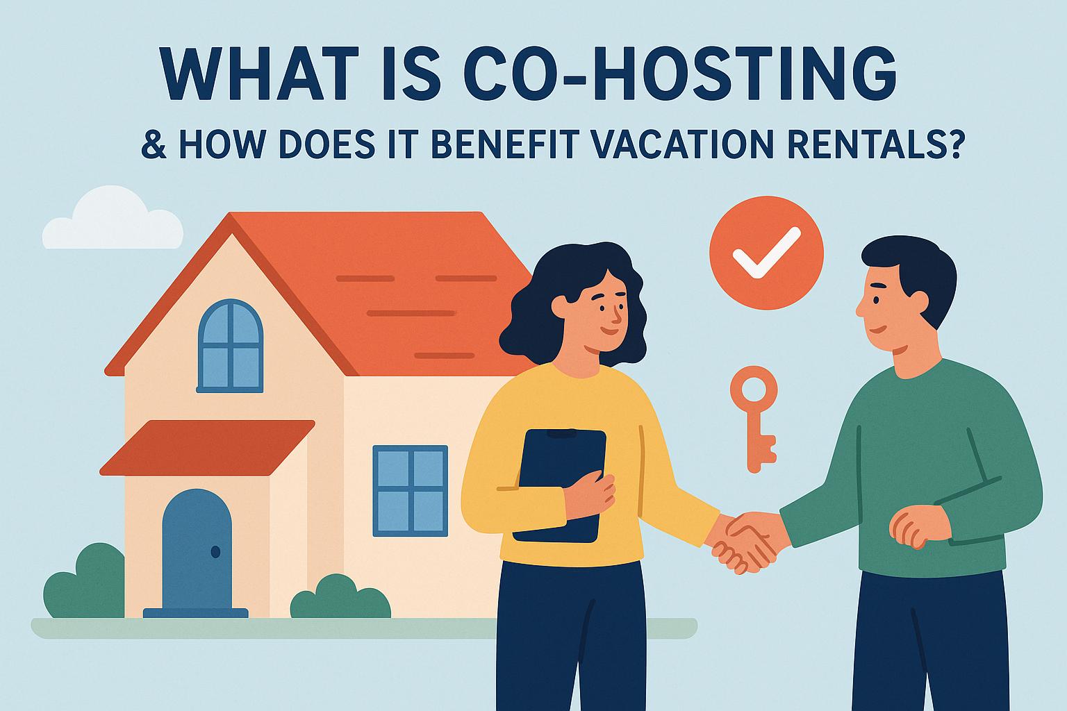 What is co-hosting, and how does it benefit vacation rentals?