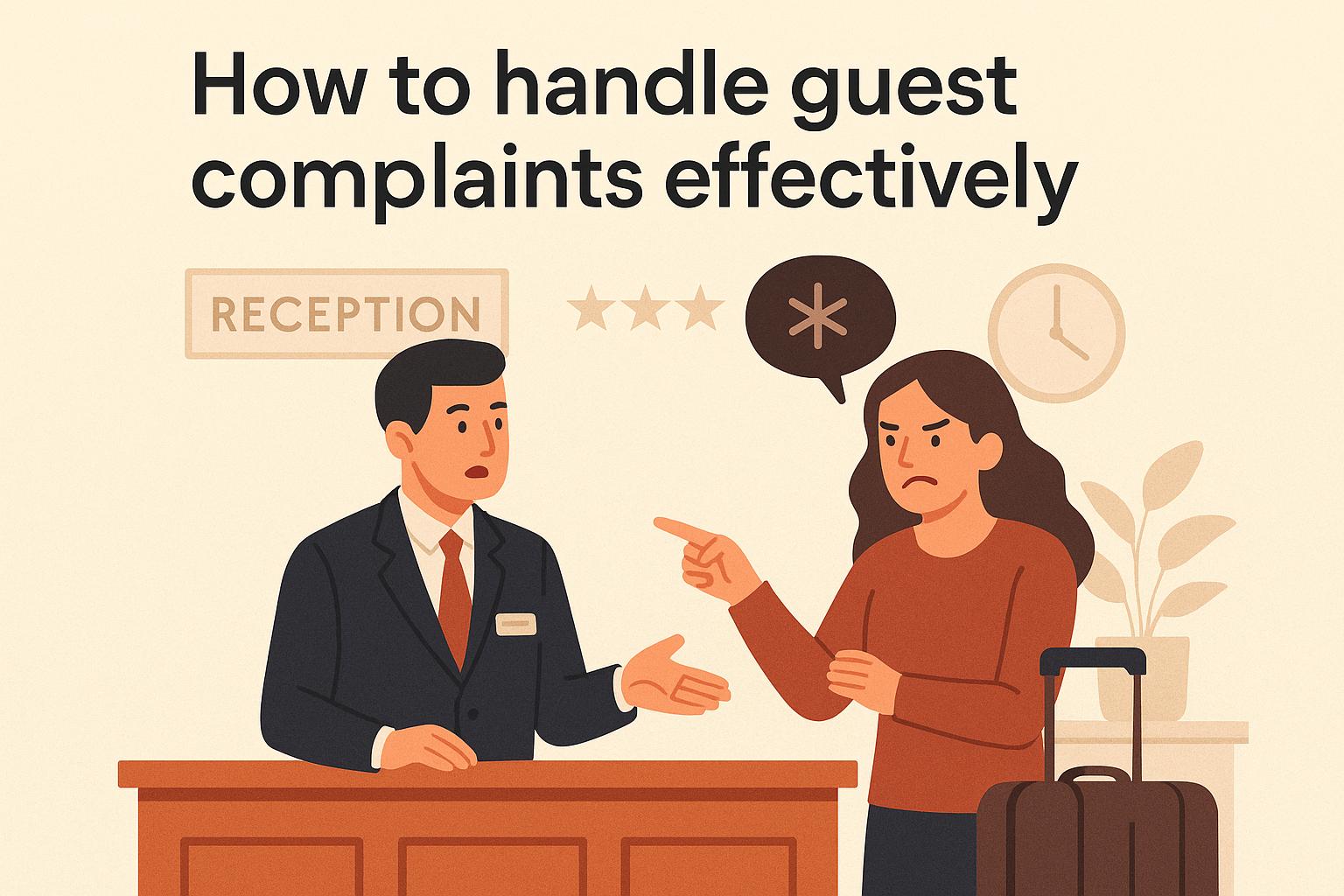 How to handle guest complaints effectively.