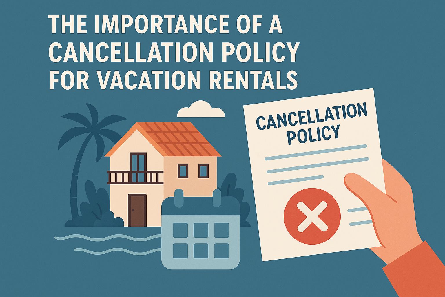 The importance of a cancellation policy for vacation rentals.
