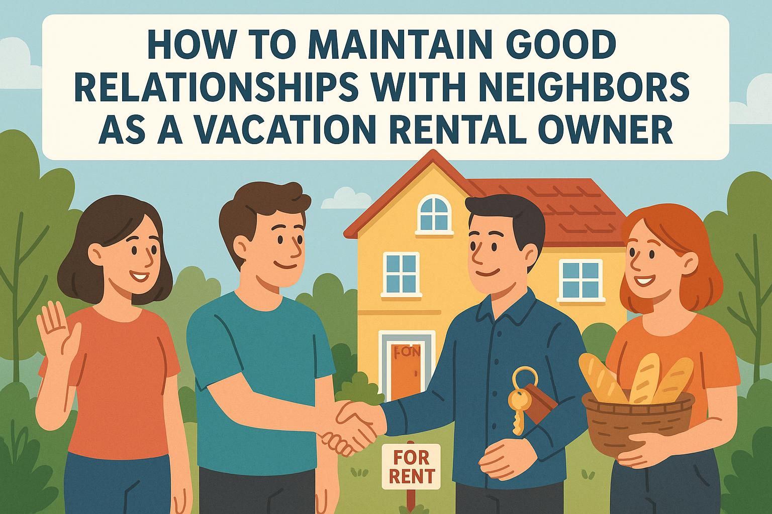 How to maintain good relationships with neighbors as a vacation rental owner.