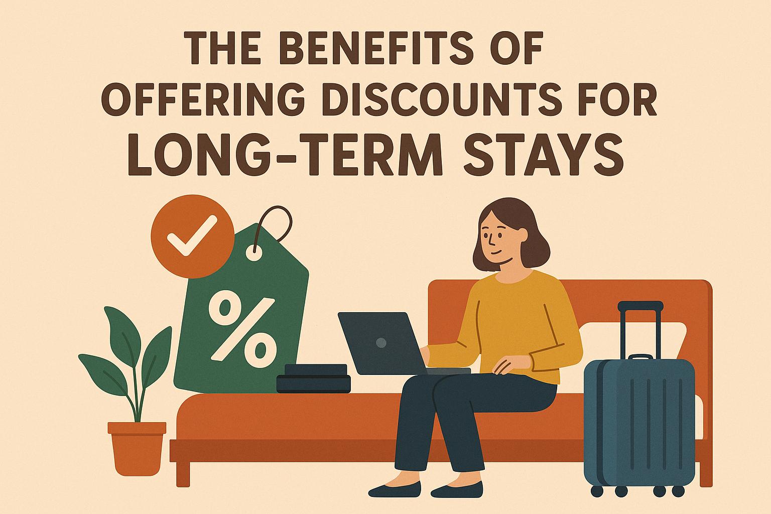 The benefits of offering discounts for long-term stays.